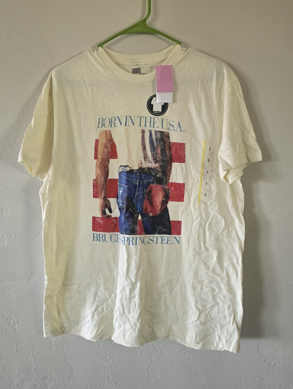 Bruce Springsteen 'Born in the U.S.A.' Short Sleeve Graphic Tee - White/Cream